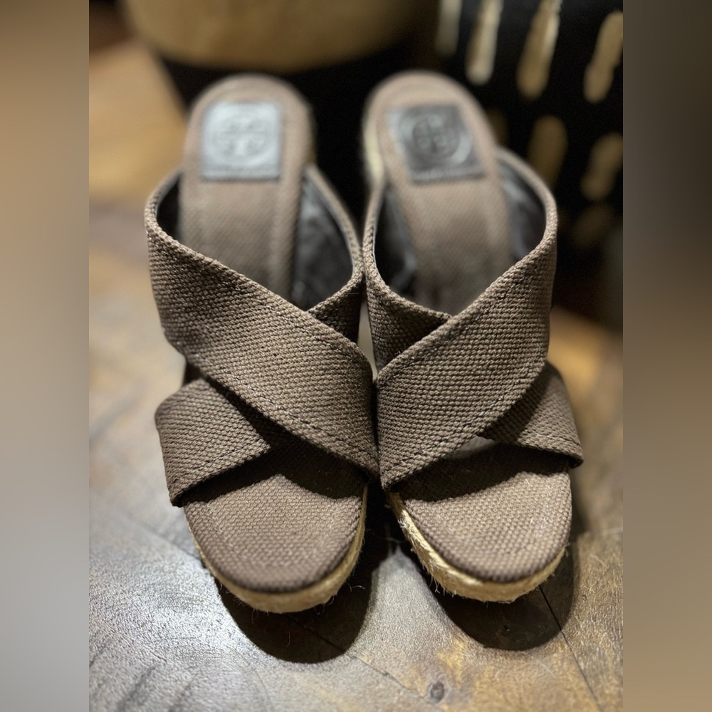 EUC Tory Burch Kristen Espadrilles Slip-Ons SZ 7